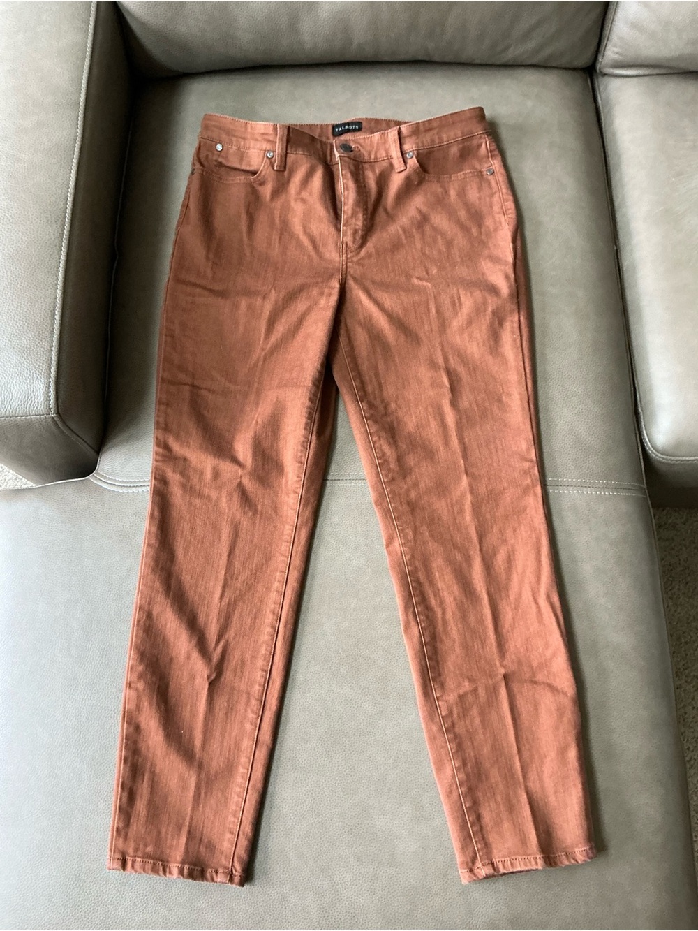 Talbots Straight-Leg Jeans in Rust